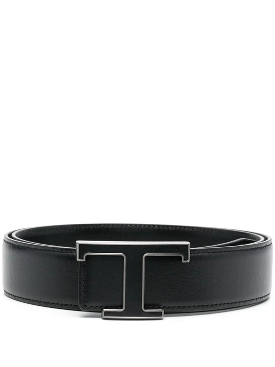 T Timeless Reversible Belt In Leather