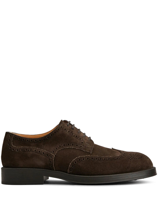 Suede Lace-Up Shoes