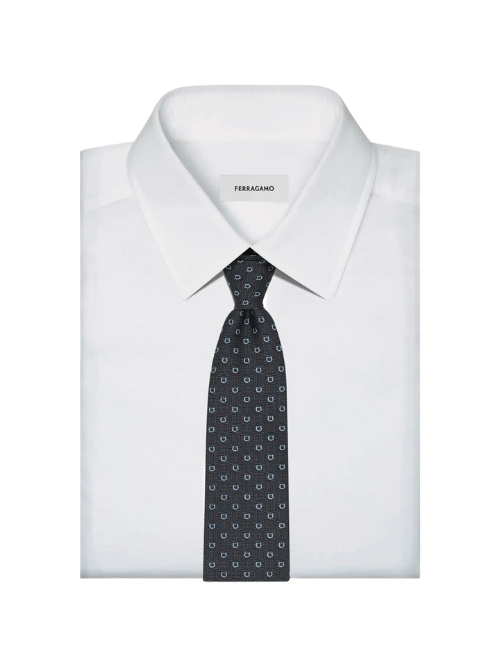 Ferragamo Ties - Grey | 824076cd1ccc0f22fd8ac5967eae2fb2f1622294