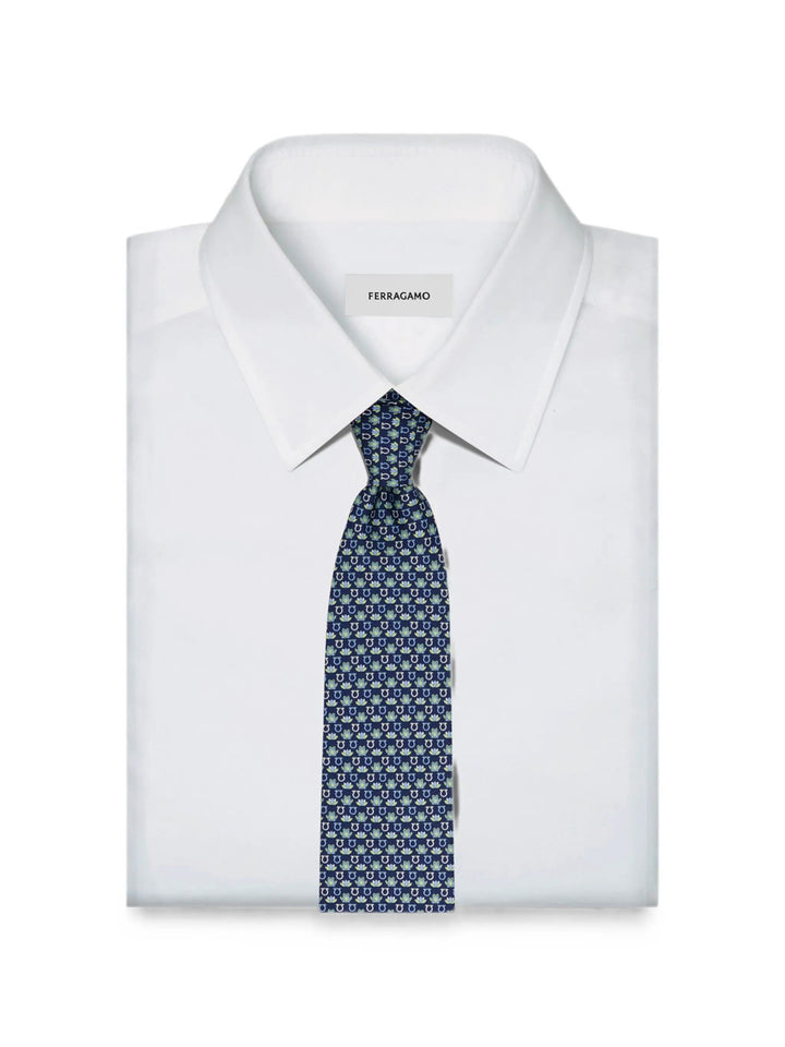 Ferragamo Ties - Blue | 60593815b84d4d4cdd04e37f14b219335233926a