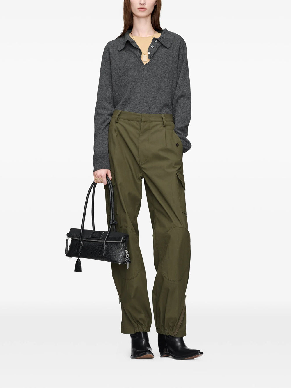 Maison Martin Margiela Polo neck - Grey | 147892132172a16fe0be20a01c863a8f0b7c35d9