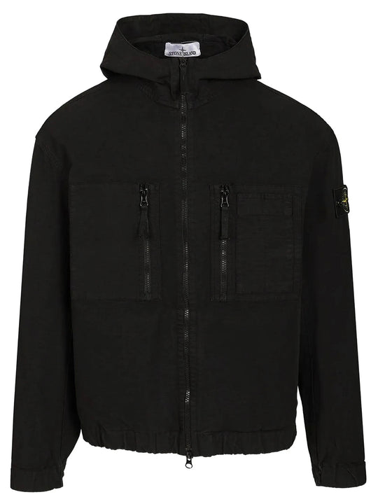 Comfort-Fit Hooded Overshirt