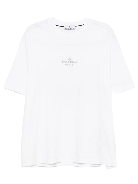 Regular Fit T-Shirt With `Archivio` Print