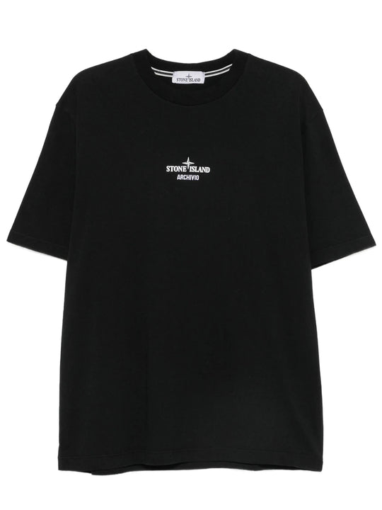 Regular Fit T-Shirt With `Archivio` Print