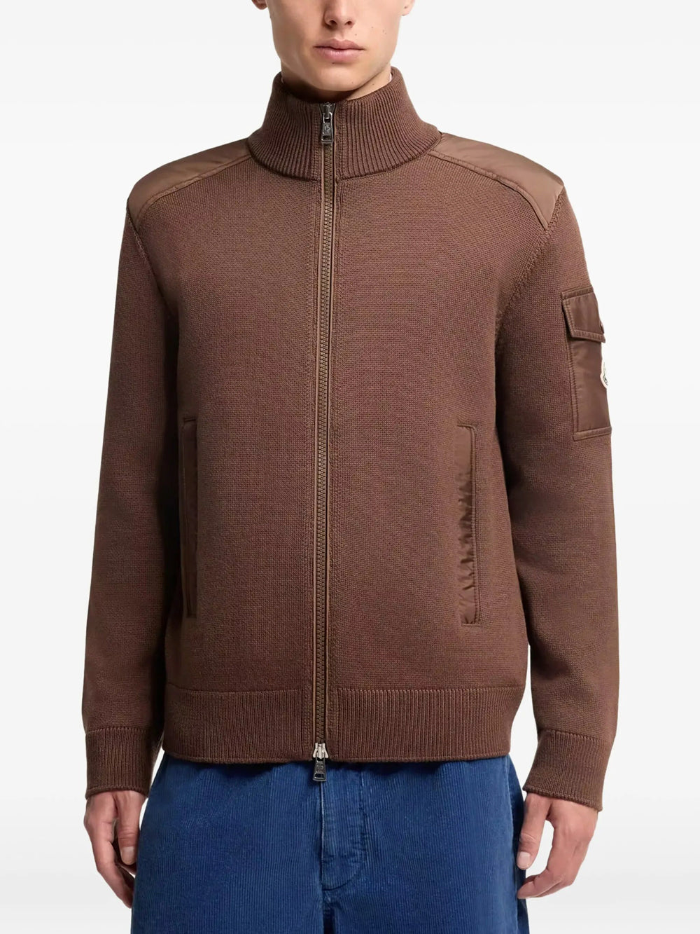 Moncler Cardigan - Brown | 8654e37aa2bda7e1f256a785c83d7e5f453a677d