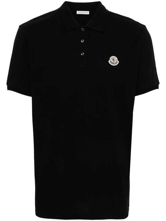 Double Logo Patch Cotton T-Shirt