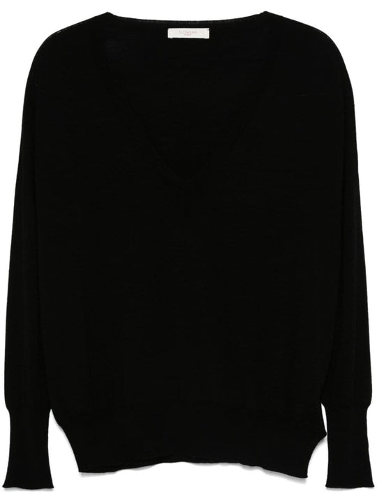Fine Knit V-Neck Sweater