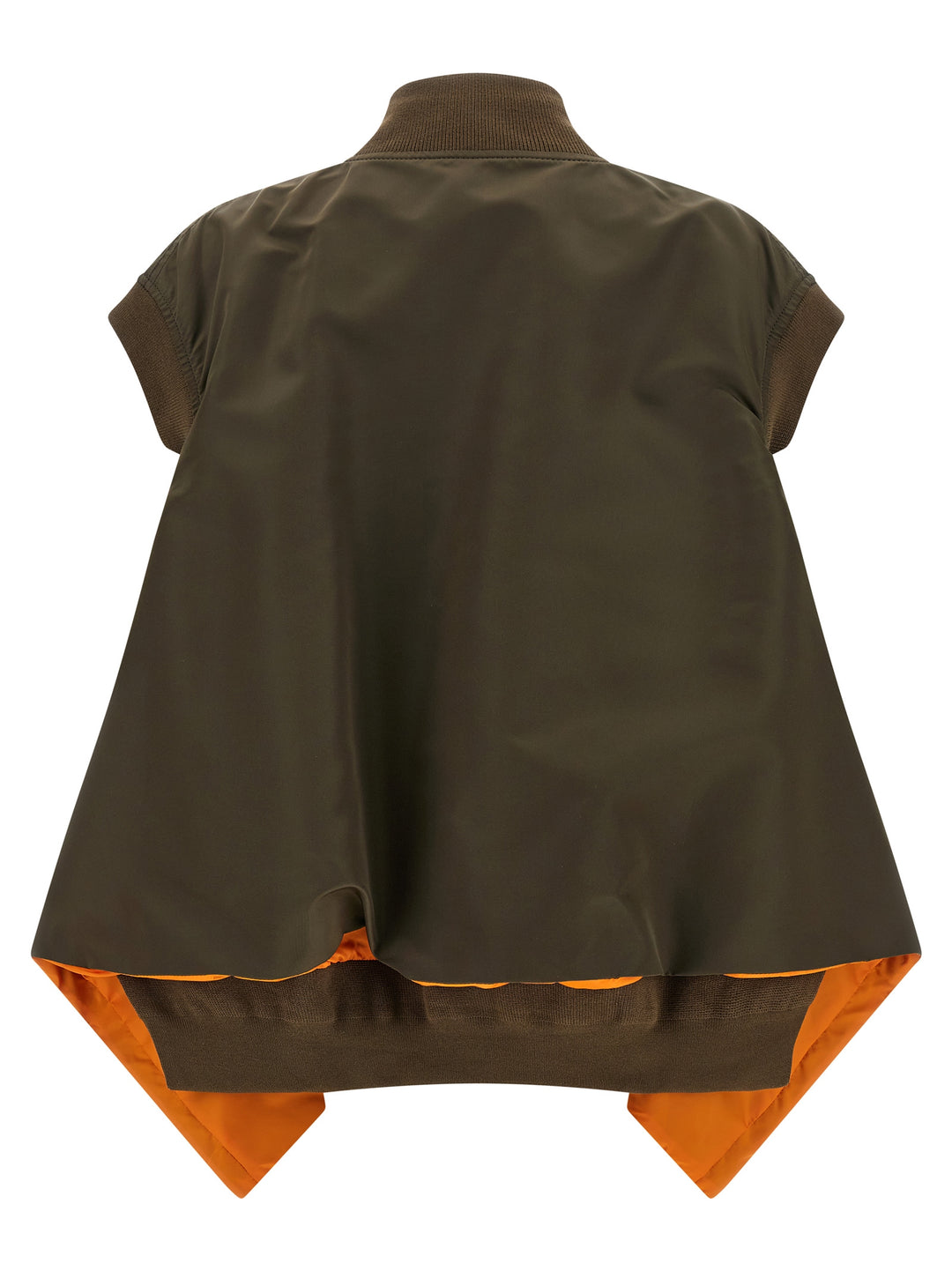 Sacai Asymmetrical Hem Vest Gilet - Green | 1192e8122de056bbc984b65c4d202c197485e942