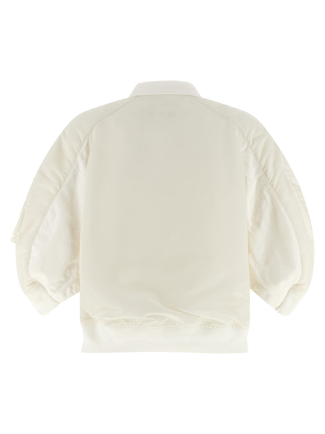 Sacai Hybrid Bomber Jacket Puffer Jackets - White | 9a86487d4fd2271cd08a182ff4cc957cd1950b18