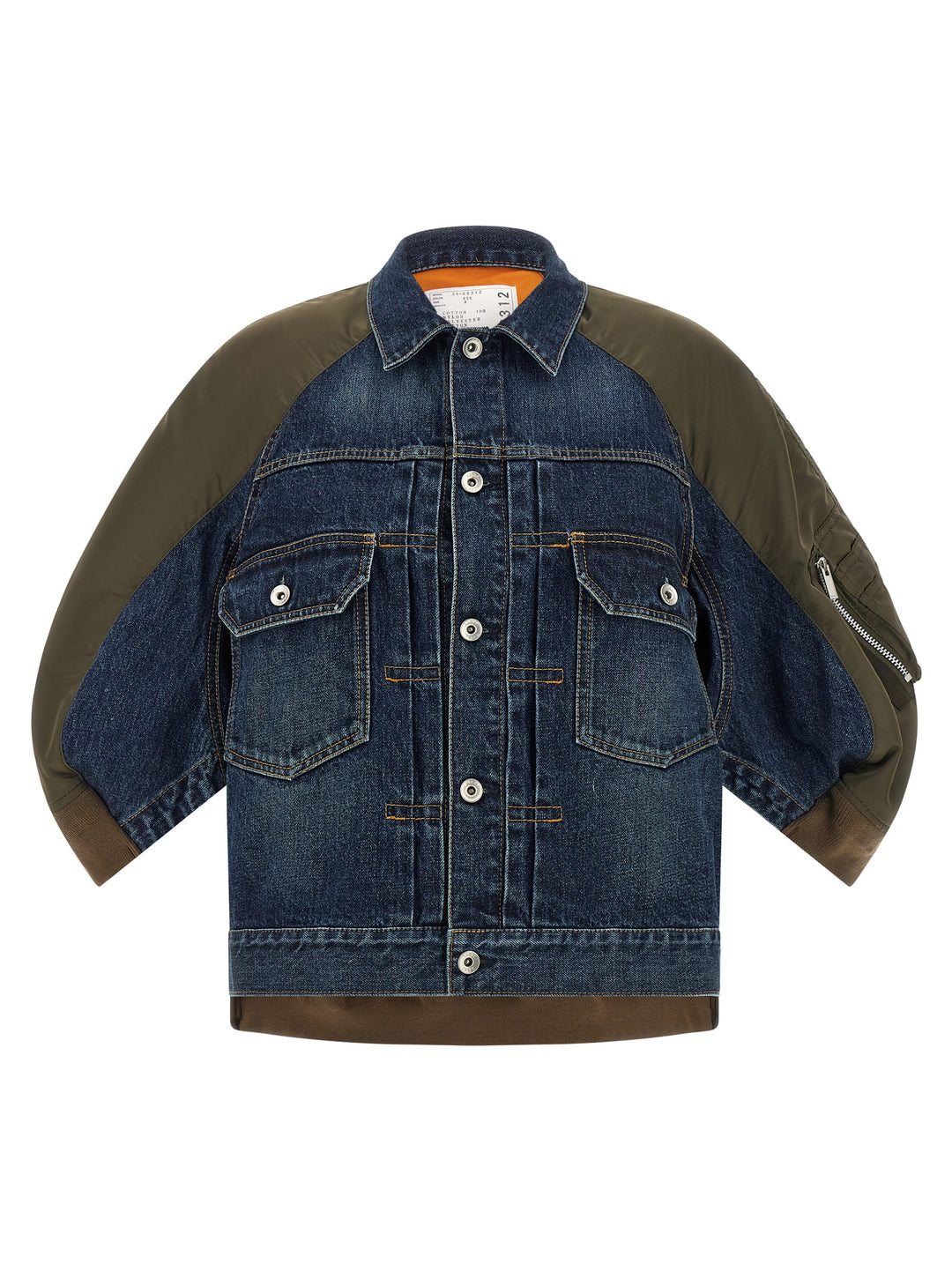 Sacai Hybrid Bomber Jacket Puffer Jackets - Multicolor | 5017e57d3975afeb25ef4cbdf19ff2b838e3c09d