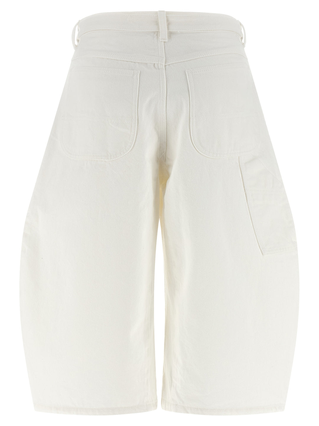 Sacai Bemuda Curved Leg Bermuda and Short - White | 29faaa1add393bc2e07b8338216435e008b64c1a
