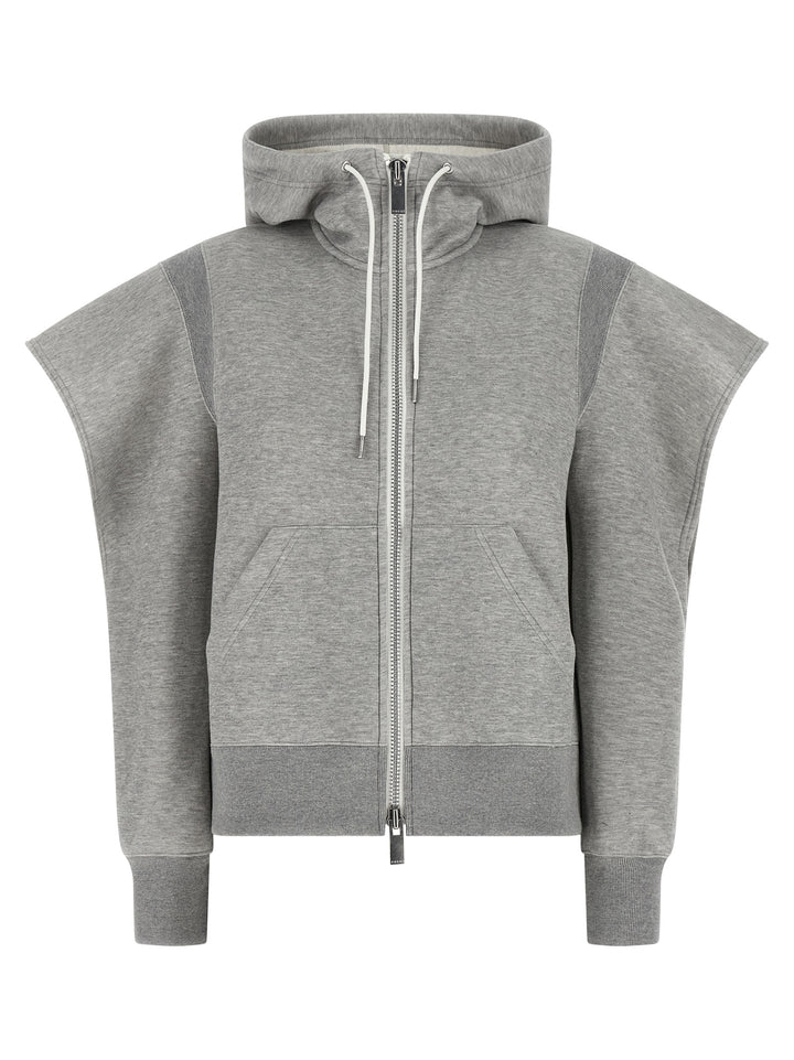 Sacai Sponge Sweatshirt - Gray | dea2b77bc36faa8bd5fc163b5132801b96a0cad4