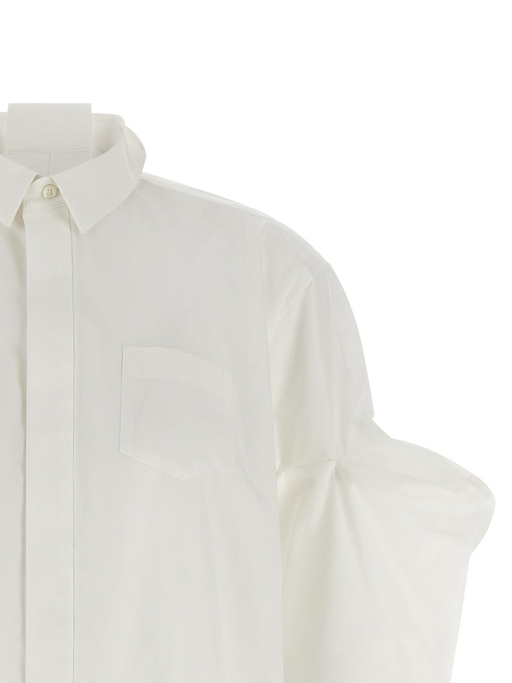 Sacai Poplin Shirt Shirt and Blouse - White | dfe3ace7a4de9b4d2d9755034a5d577ca0ce3aee