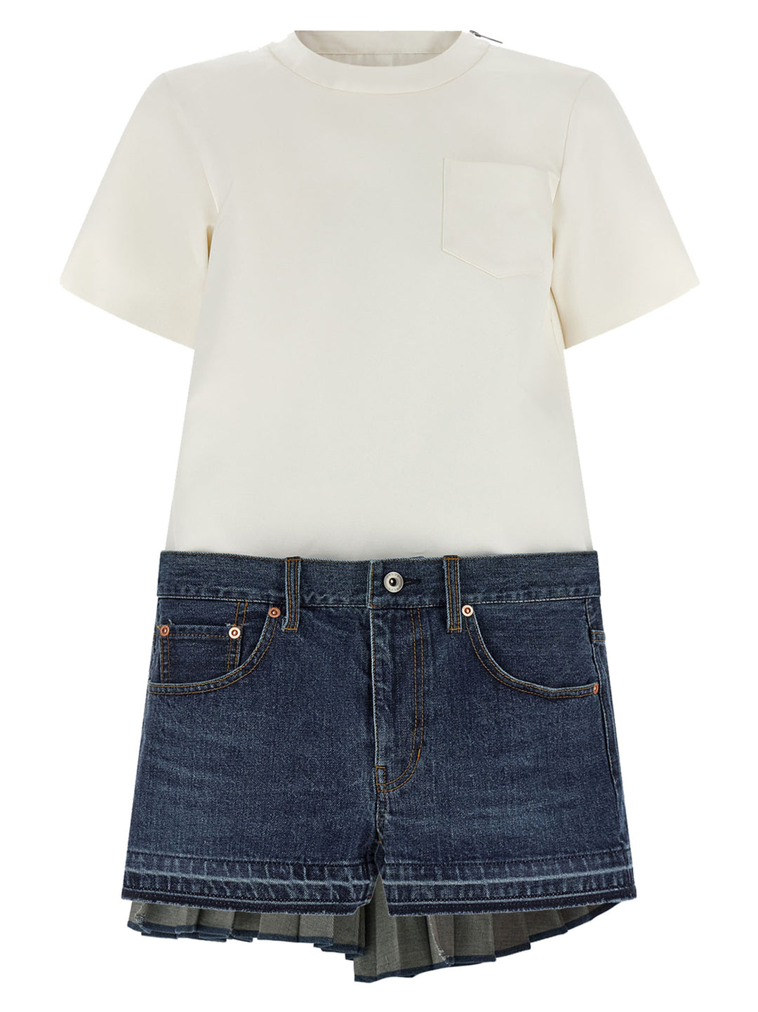 Sacai Denim Dress Dresses - Multicolor | 1de14f73a797e9d55e3e8dee1ca0e2cbace8bc75