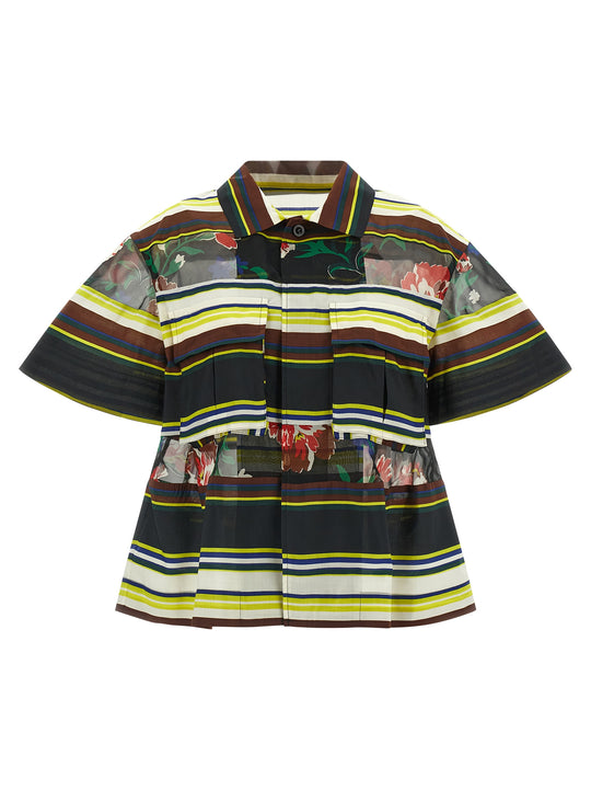 Pattern Mix Shirt And Blouse Multicolor