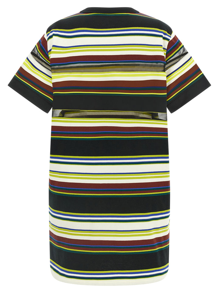 Sacai T-Shirt Dress Dresses - Multicolor | ca77ffb3cfc56346406fe0bef0c9eb957c48429c