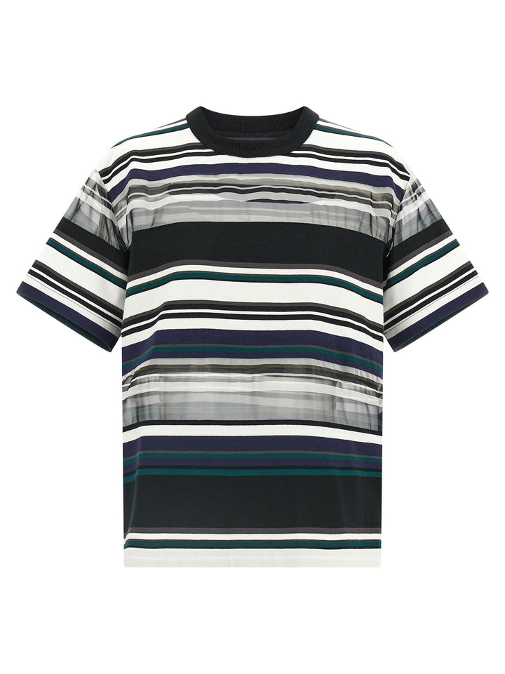 Sacai Organza Insert T-shirt - Multicolor | 8859ea000f81b9e2d9d2e7f15cd64f5dd8df00ef