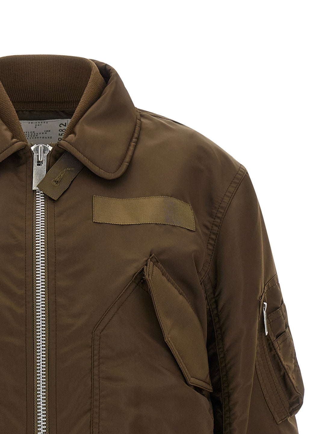 Sacai Double Layer Blouson Puffer Jackets - Brown | e68dd630815fdd6c7e60a7eb88aa11429ee5998e