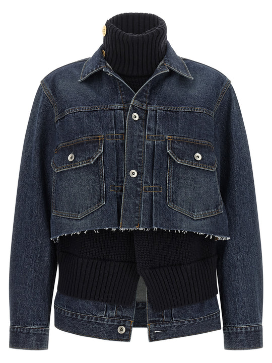 Hybrid Jacket Puffer Jackets Blue
