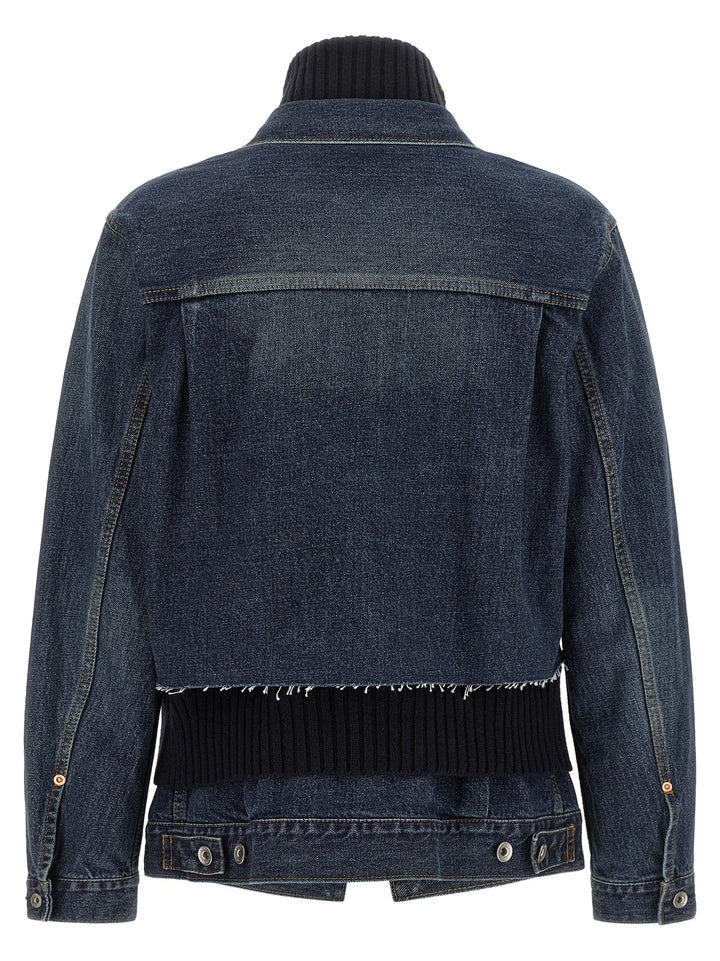 Sacai Hybrid Jacket Puffer Jackets - Blue | 5b0d1391371ac36fdff417f9a092a7fdea32a20d