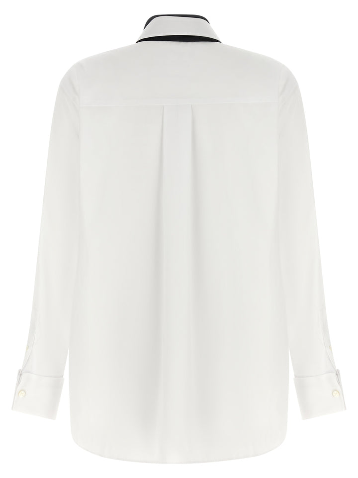 Sacai Scarf Shirt Shirt and Blouse - White/Black | 3d542324548ed26e40164739507a466bd93bbf04