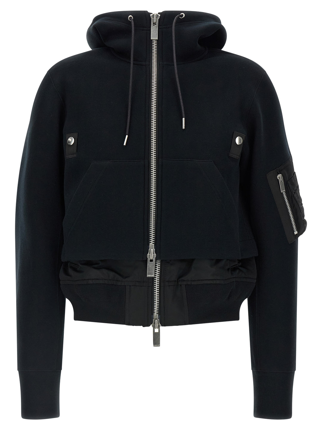 Sacai Sponge Puffer Jackets - Black | a50849e85a59481ed6a9ee0d4c73dba9a6d1e880