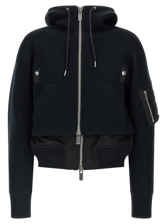Sponge Puffer Jackets Black