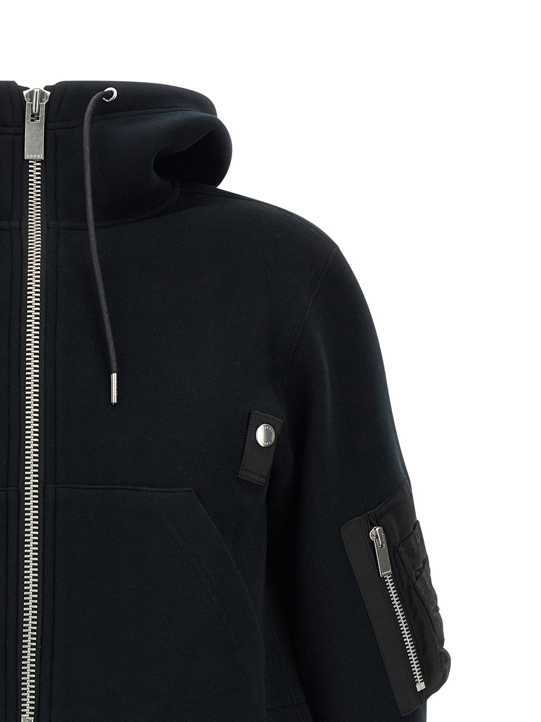 Sacai Sponge Puffer Jackets - Black | fb1a7b4609d19488b401434e28309848b251e9f2