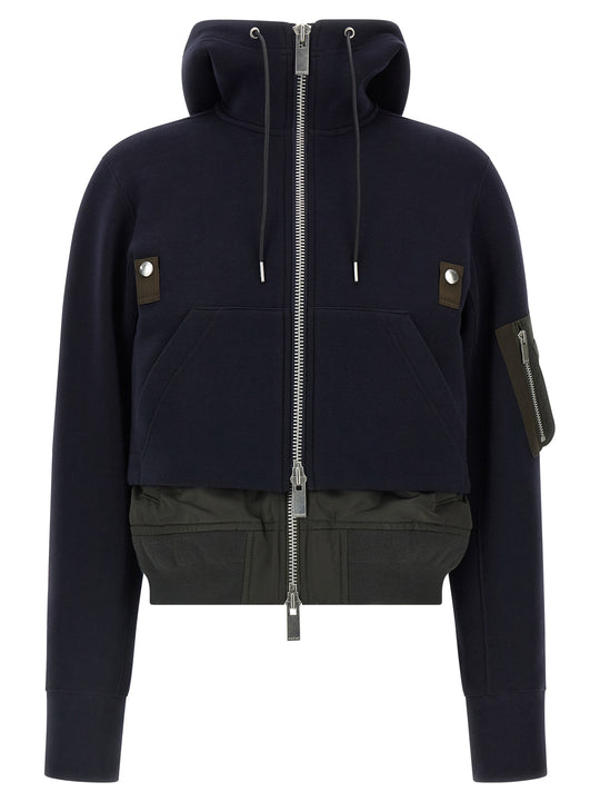 Sponge Puffer Jackets Blue