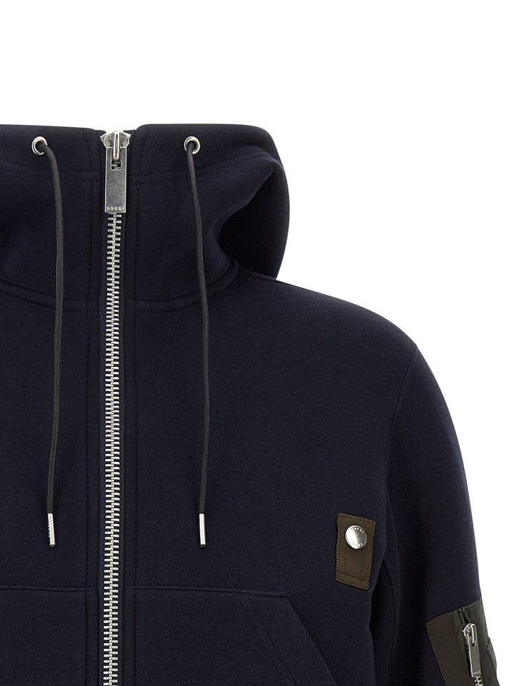 Sacai Sponge Puffer Jackets - Blue | 5df22cb1759392a446657adc26b6e627eb0996cc