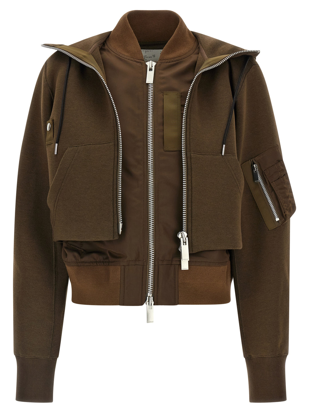 Sacai Sponge Puffer Jackets - Brown | 8f9d57e715cc6e6814a8fcd5e6b9000562782226