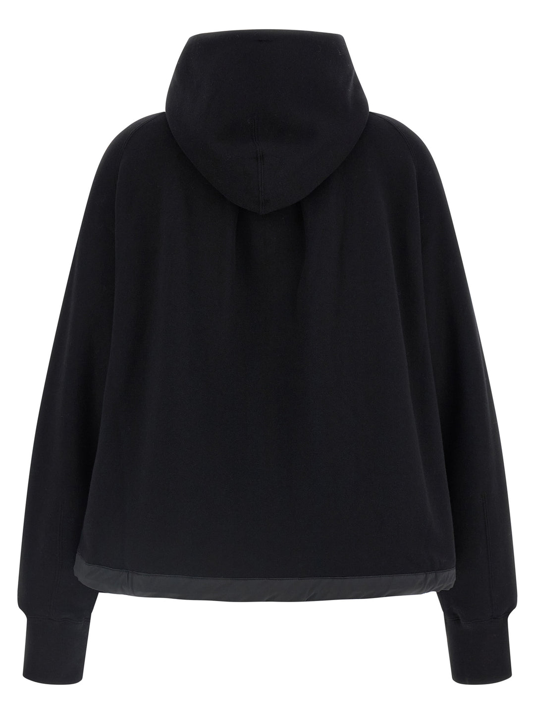 Sacai Cotton Hoodie Sweatshirt - Black | bad03c99ff0863a2cc7292710d2d02e3c5b445e1