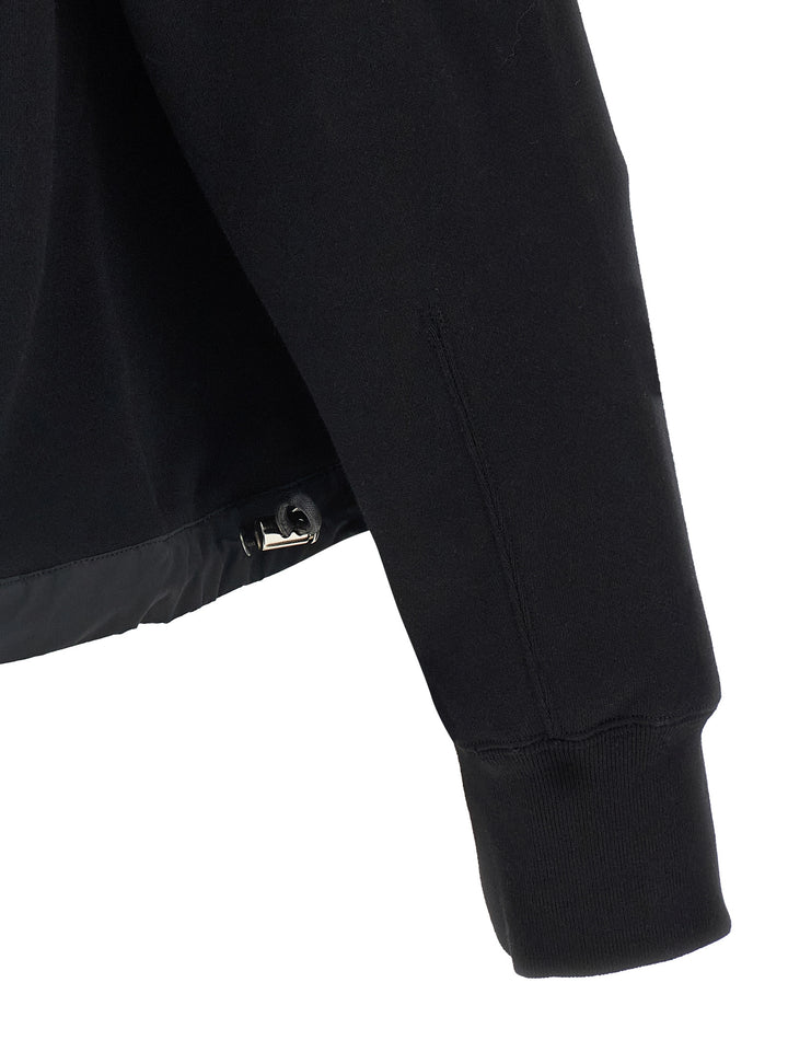Sacai Cotton Hoodie Sweatshirt - Black | d2ed7512a44fac2aa0fb1845cfa1aaade1f8463d