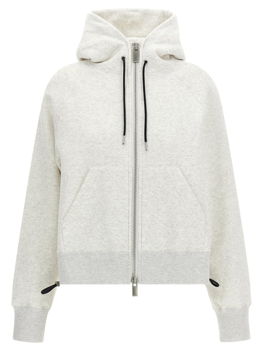 Cotton Hoodie Sweatshirt White