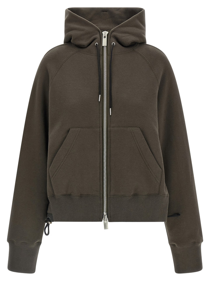 Sacai Cotton Hoodie Sweatshirt - Green | 28c00f75708d2b2f4162272511c57b97c694a3e7
