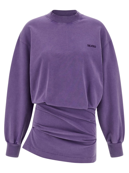 Faded Sweatshirt Dress Dresses Purple