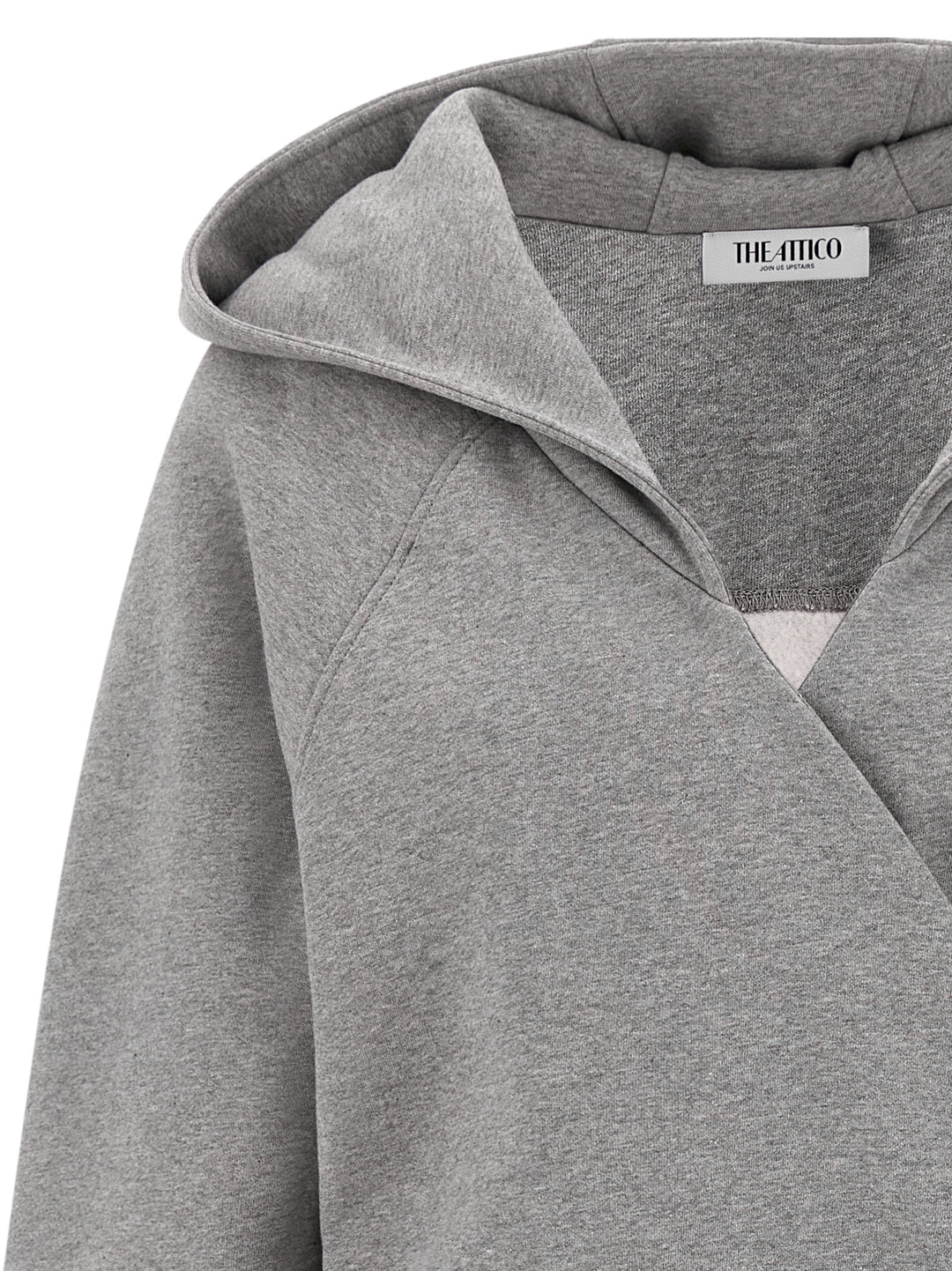 The Attico Hooded Dress Dresses - Gray | 49e7e4980891ed3ef65083c1c4b97bda072f685a