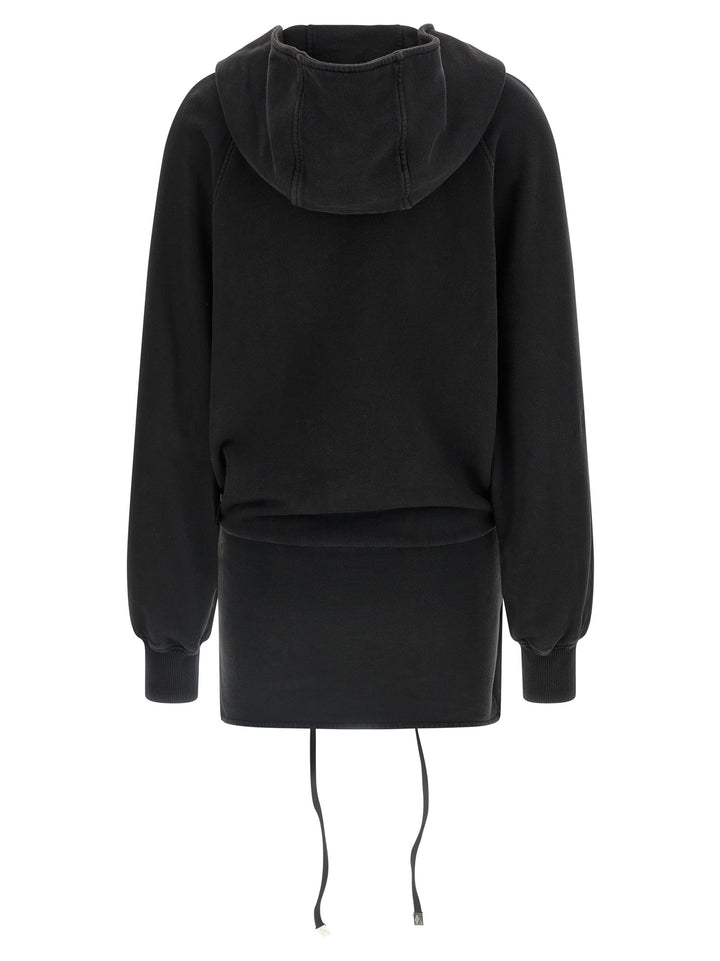 The Attico Hooded Dress Dresses - Black | 8fe4d0c01eb59300a4c37348920745f11271337f