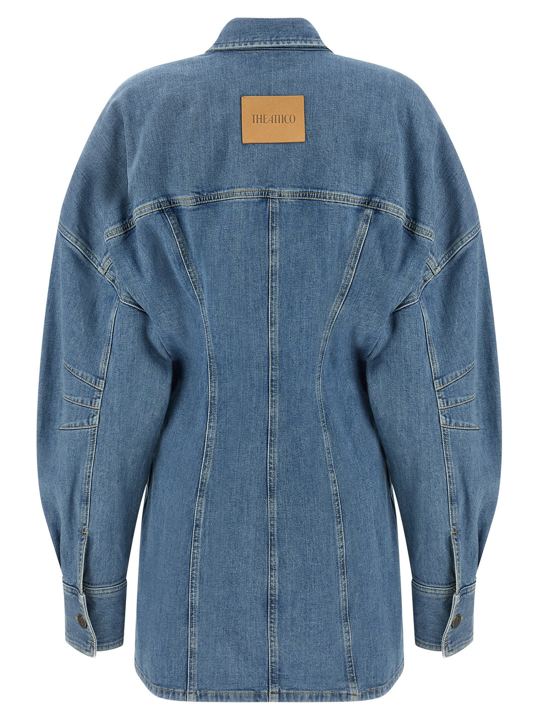 The Attico Denim Dress Dresses - Blue | 0de06a86bb315b02e55b9c6e1687a1ed9c6eed04