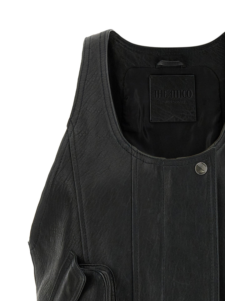 The Attico Blouson Vest Gilet - Black | 3e8af7789dab56cd505fcc30c5c44508d042849a