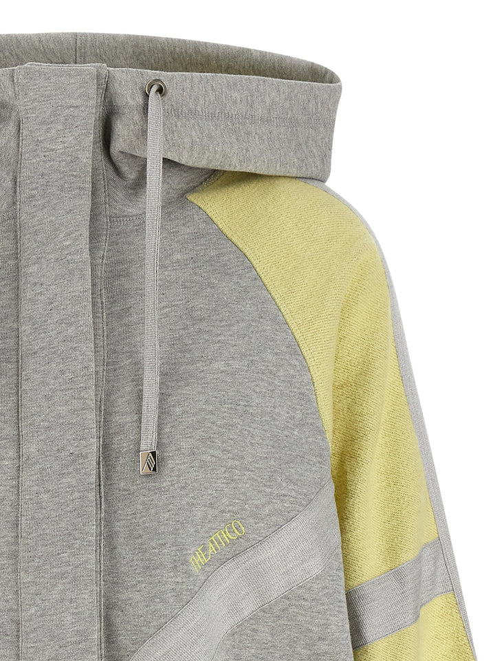 The Attico Double American Fleece Bomber Jacket Puffer Jackets - Multicolor | 4c9c4c0588ed40eeb9ad491f6b209588e3175ad5