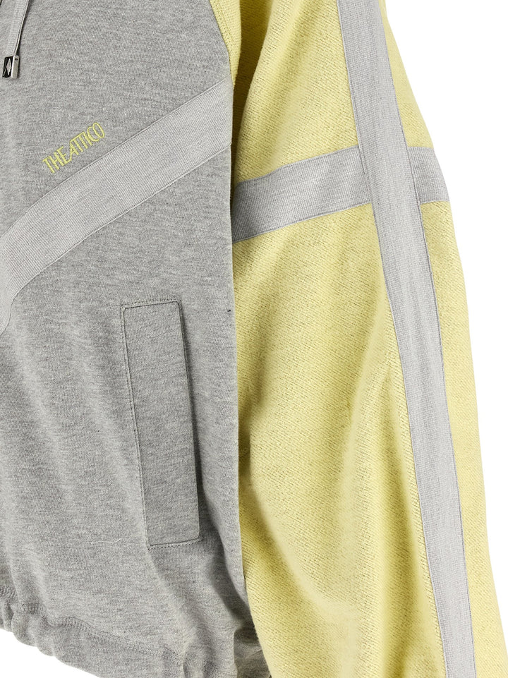 The Attico Double American Fleece Bomber Jacket Puffer Jackets - Multicolor | 07db4f67f5c0603e0d405a7ece52436f799e74e1