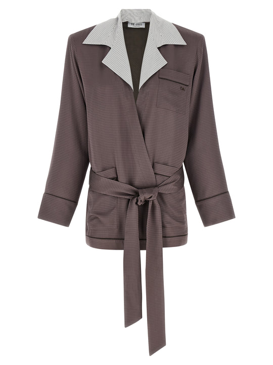 Dressing Gown Blazer Blazers Purple