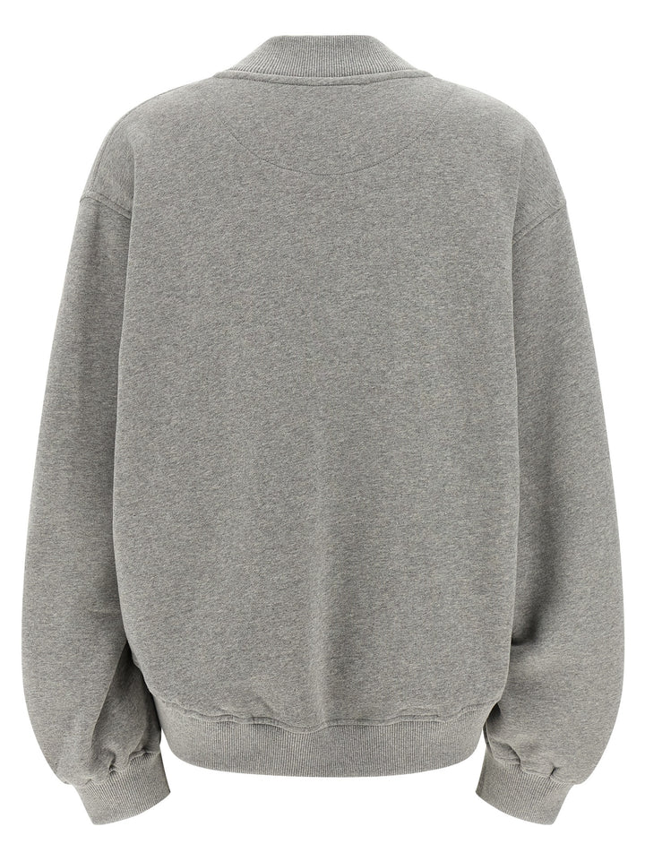 The Attico Logo Embroidery Sweatshirt - Gray | e48152520797905a68778ac6f41c69bb58bda84a