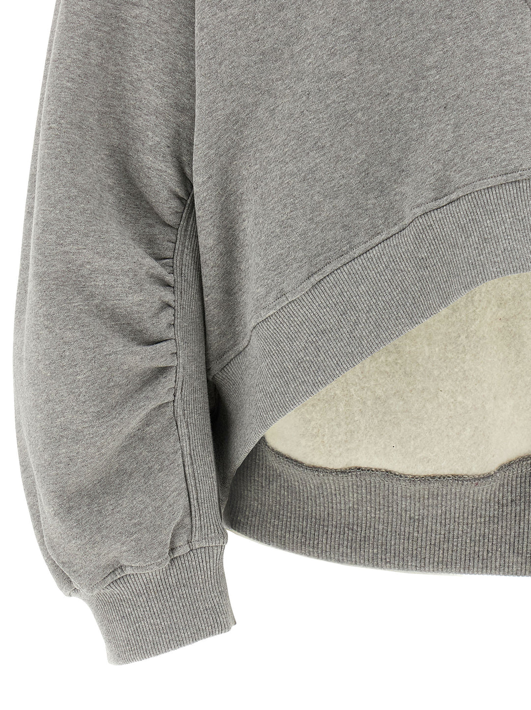 The Attico Logo Embroidery Sweatshirt - Gray | bce8ef280191bc32ecca11c8016466d234af0dd2