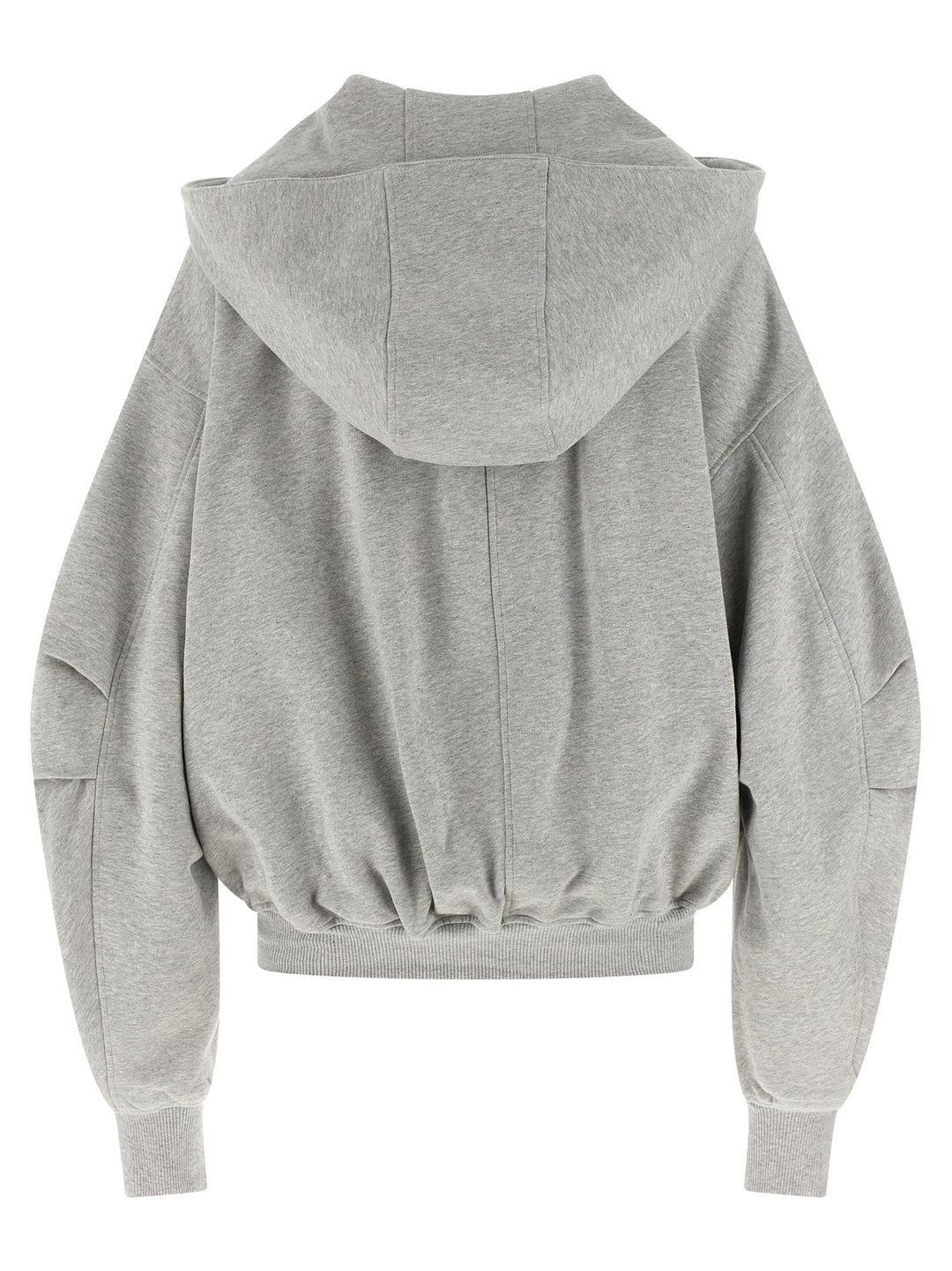 The Attico Logo Hoodie Sweatshirt - Gray | 5ab7db0f73d01bbff1b17300d30c55d5f0ceaa9a