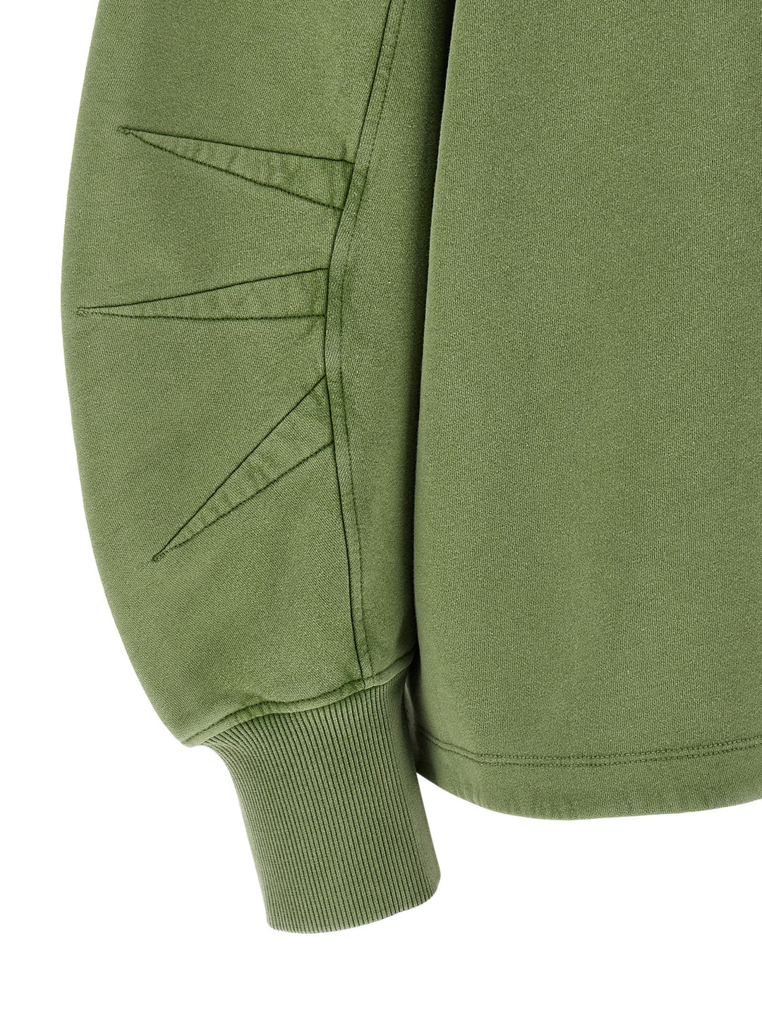 The Attico Shaped Slit Sweatshirt - Green | a7038aa1d8d13b061a2833ed837b6b81c7c26d2a