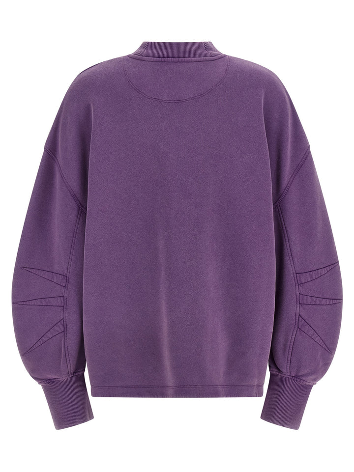 The Attico Shaped Slit Sweatshirt - Purple | 12011eea871fb30885c4981f7c8c88a8323891f5