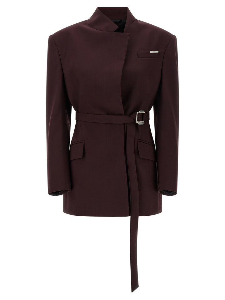 The Attico Maxi Shoulder Strap Blazer BlazerS - Purple | 0c5fc0af9ec6d3f0b7077df14cdd96a88ed54f16