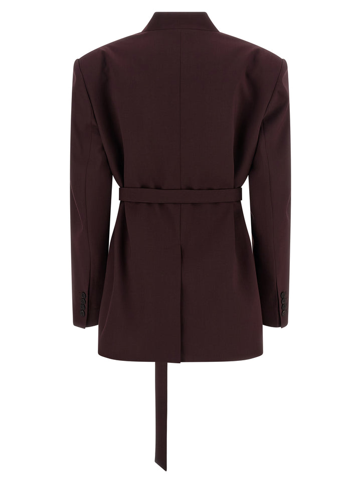 The Attico Maxi Shoulder Strap Blazer BlazerS - Purple | 06237aff5b2a3afd338b9d7abf7a569879b9d31f